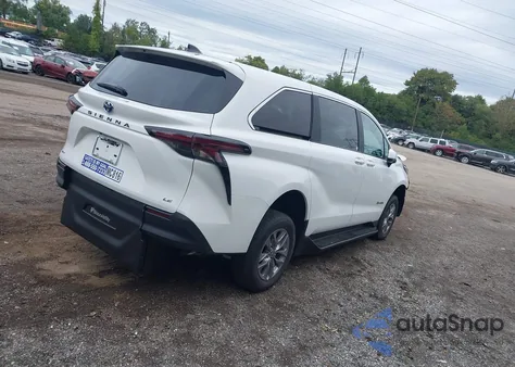 2025 Toyota Sienna Le из США, поврежденный, VIN 5TDKRKEC5SS252047